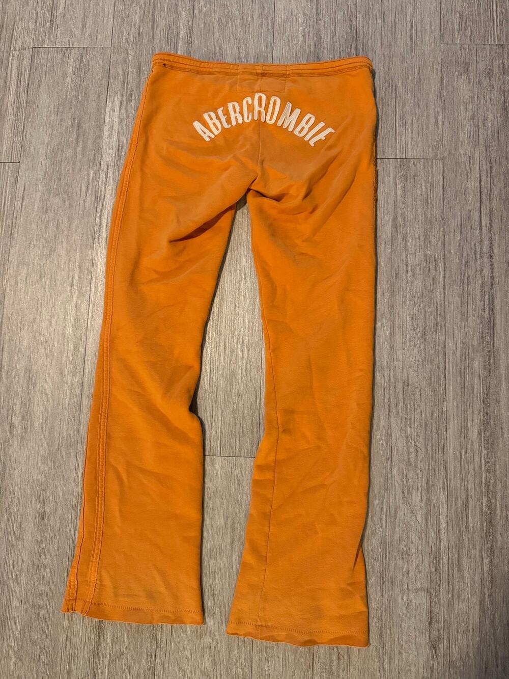 Y2k Vintage Abercrombie & Fitch Orange Sweatpants